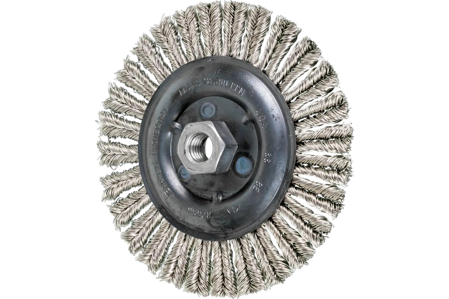 Picture of Pferd Combitwist Stringer Bead Wheel Brush 6" Dia .020 Stainless Steel 5/8-11 Thread